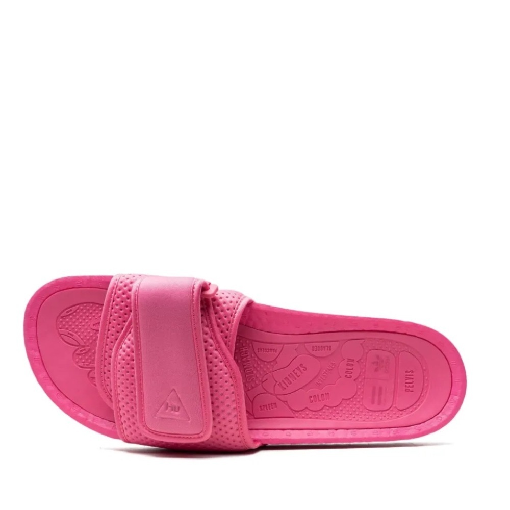 Pharrell x Adidas Boost Slide 'Semi Solar Pink, Chancletas, HU, Unisex - NWT - Picture 13 of 15
